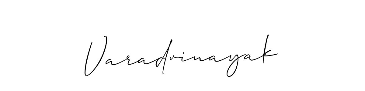 Design your own signature with our free online signature maker. With this signature software, you can create a handwritten (Allison_Script) signature for name Varadvinayak. Varadvinayak signature style 2 images and pictures png