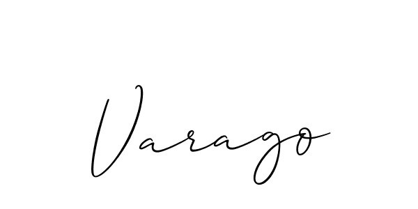 if you are searching for the best signature style for your name Varago. so please give up your signature search. here we have designed multiple signature styles  using Allison_Script. Varago signature style 2 images and pictures png