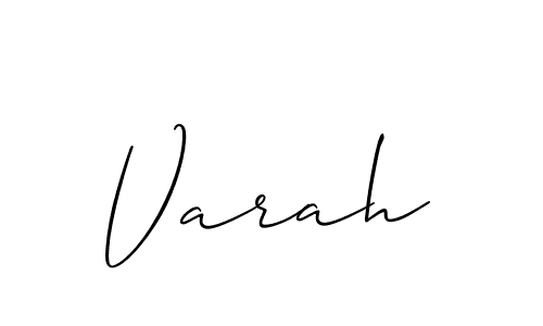 Best and Professional Signature Style for Varah. Allison_Script Best Signature Style Collection. Varah signature style 2 images and pictures png