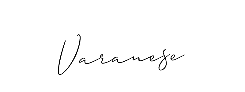 Also we have Varanese name is the best signature style. Create professional handwritten signature collection using Allison_Script autograph style. Varanese signature style 2 images and pictures png