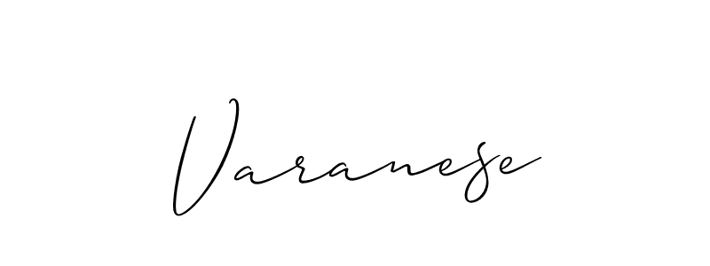 Best and Professional Signature Style for Varanese. Allison_Script Best Signature Style Collection. Varanese signature style 2 images and pictures png
