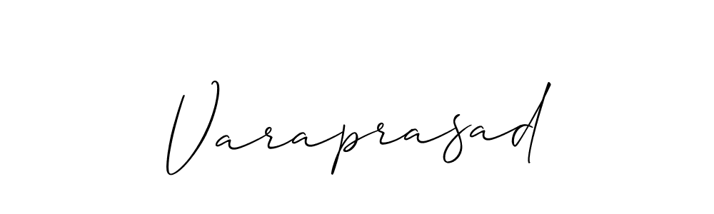 The best way (Allison_Script) to make a short signature is to pick only two or three words in your name. The name Varaprasad include a total of six letters. For converting this name. Varaprasad signature style 2 images and pictures png