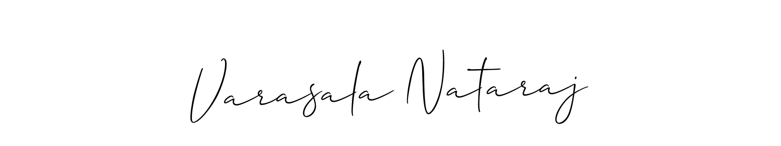 Make a short Varasala Nataraj signature style. Manage your documents anywhere anytime using Allison_Script. Create and add eSignatures, submit forms, share and send files easily. Varasala Nataraj signature style 2 images and pictures png