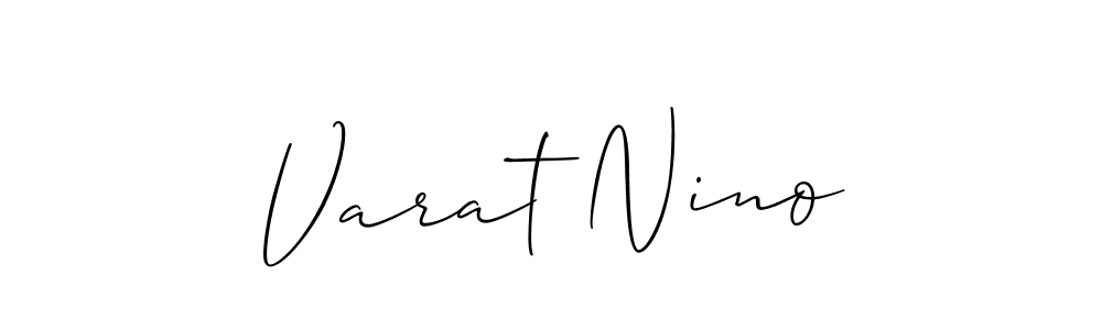 Create a beautiful signature design for name Varat Nino. With this signature (Allison_Script) fonts, you can make a handwritten signature for free. Varat Nino signature style 2 images and pictures png