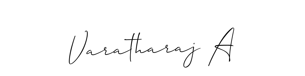 Create a beautiful signature design for name Varatharaj A. With this signature (Allison_Script) fonts, you can make a handwritten signature for free. Varatharaj A signature style 2 images and pictures png