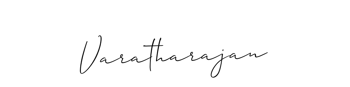 Varatharajan stylish signature style. Best Handwritten Sign (Allison_Script) for my name. Handwritten Signature Collection Ideas for my name Varatharajan. Varatharajan signature style 2 images and pictures png