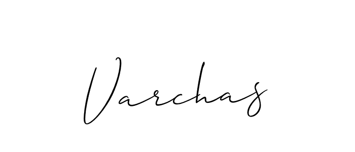 Allison_Script is a professional signature style that is perfect for those who want to add a touch of class to their signature. It is also a great choice for those who want to make their signature more unique. Get Varchas name to fancy signature for free. Varchas signature style 2 images and pictures png