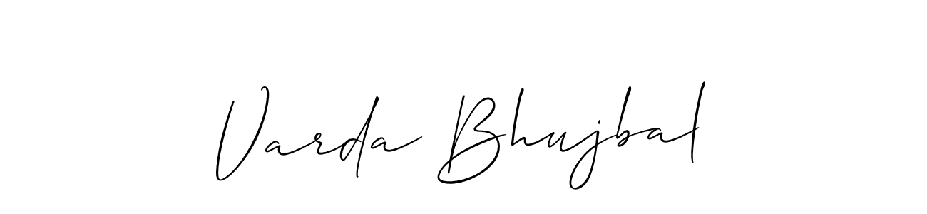 It looks lik you need a new signature style for name Varda Bhujbal. Design unique handwritten (Allison_Script) signature with our free signature maker in just a few clicks. Varda Bhujbal signature style 2 images and pictures png