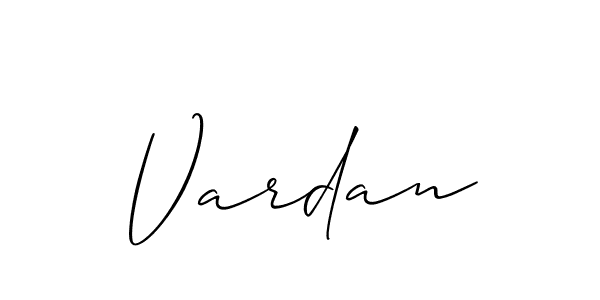 Also we have Vardan name is the best signature style. Create professional handwritten signature collection using Allison_Script autograph style. Vardan signature style 2 images and pictures png