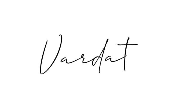 Allison_Script is a professional signature style that is perfect for those who want to add a touch of class to their signature. It is also a great choice for those who want to make their signature more unique. Get Vardat name to fancy signature for free. Vardat signature style 2 images and pictures png