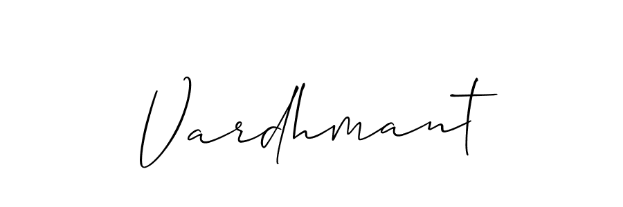 Use a signature maker to create a handwritten signature online. With this signature software, you can design (Allison_Script) your own signature for name Vardhmant. Vardhmant signature style 2 images and pictures png