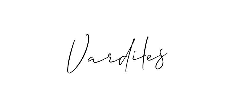 Make a short Vardiles signature style. Manage your documents anywhere anytime using Allison_Script. Create and add eSignatures, submit forms, share and send files easily. Vardiles signature style 2 images and pictures png