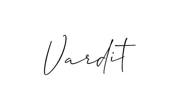 Vardit stylish signature style. Best Handwritten Sign (Allison_Script) for my name. Handwritten Signature Collection Ideas for my name Vardit. Vardit signature style 2 images and pictures png