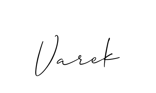 How to Draw Varek signature style? Allison_Script is a latest design signature styles for name Varek. Varek signature style 2 images and pictures png