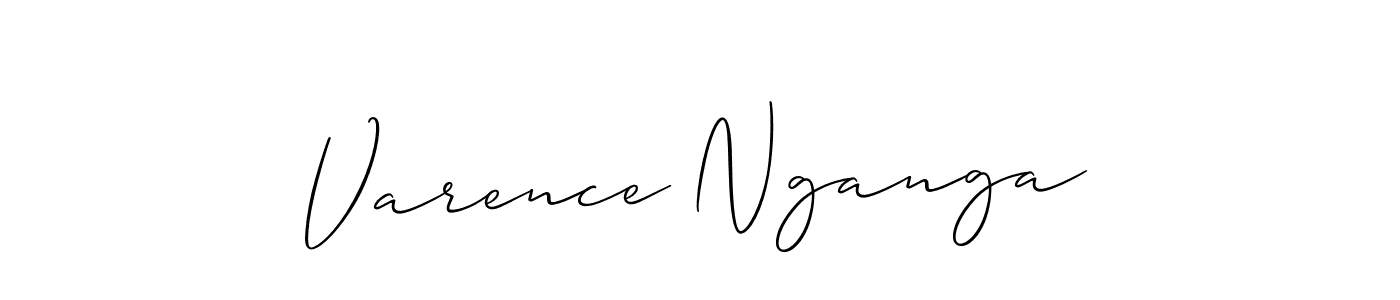 How to Draw Varence Nganga signature style? Allison_Script is a latest design signature styles for name Varence Nganga. Varence Nganga signature style 2 images and pictures png