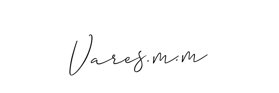 Also we have Vares.m.m name is the best signature style. Create professional handwritten signature collection using Allison_Script autograph style. Vares.m.m signature style 2 images and pictures png