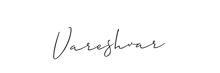 Create a beautiful signature design for name Vareshvar. With this signature (Allison_Script) fonts, you can make a handwritten signature for free. Vareshvar signature style 2 images and pictures png