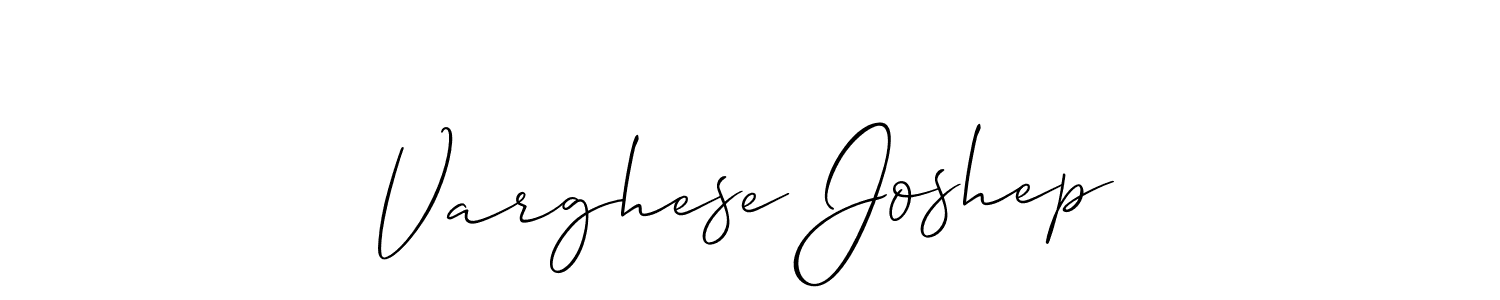 if you are searching for the best signature style for your name Varghese Joshep. so please give up your signature search. here we have designed multiple signature styles  using Allison_Script. Varghese Joshep signature style 2 images and pictures png