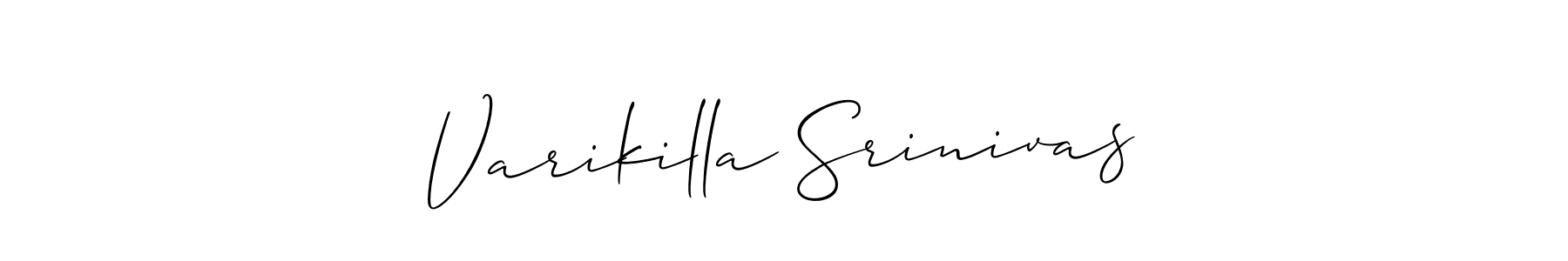 How to make Varikilla Srinivas signature? Allison_Script is a professional autograph style. Create handwritten signature for Varikilla Srinivas name. Varikilla Srinivas signature style 2 images and pictures png