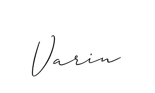 Varin stylish signature style. Best Handwritten Sign (Allison_Script) for my name. Handwritten Signature Collection Ideas for my name Varin. Varin signature style 2 images and pictures png