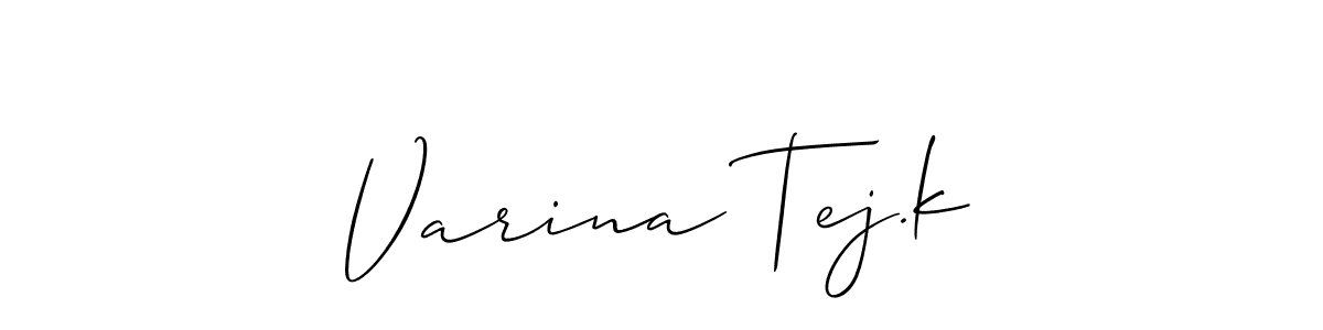 You can use this online signature creator to create a handwritten signature for the name Varina Tej.k. This is the best online autograph maker. Varina Tej.k signature style 2 images and pictures png