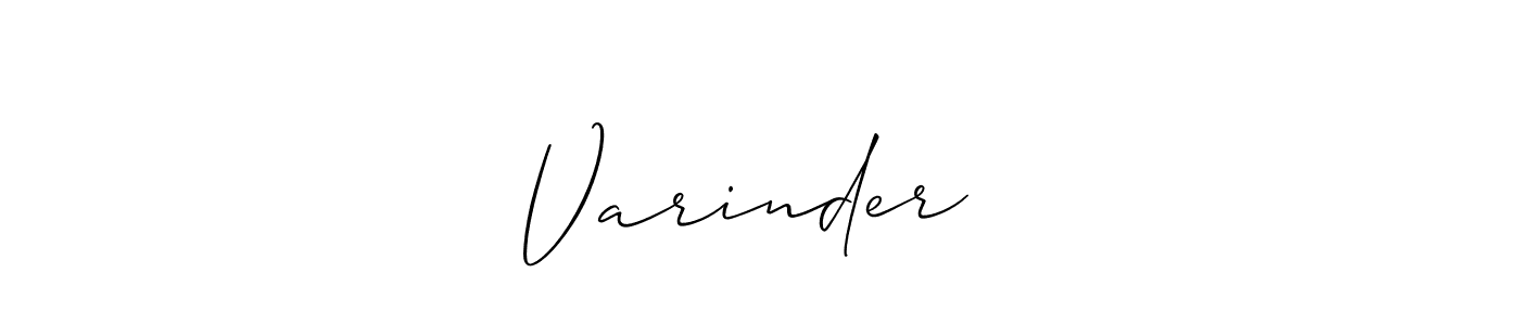 Varinder♥️ stylish signature style. Best Handwritten Sign (Allison_Script) for my name. Handwritten Signature Collection Ideas for my name Varinder♥️. Varinder♥️ signature style 2 images and pictures png