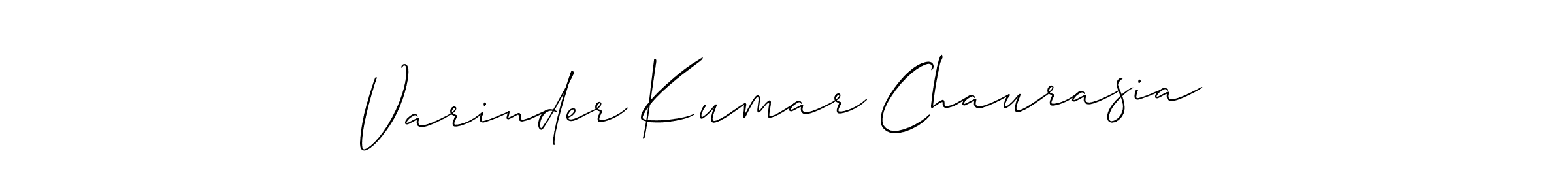 Varinder Kumar Chaurasia stylish signature style. Best Handwritten Sign (Allison_Script) for my name. Handwritten Signature Collection Ideas for my name Varinder Kumar Chaurasia. Varinder Kumar Chaurasia signature style 2 images and pictures png