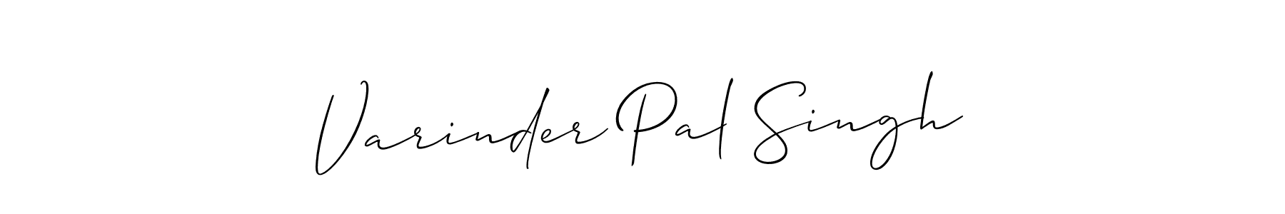 Design your own signature with our free online signature maker. With this signature software, you can create a handwritten (Allison_Script) signature for name Varinder Pal Singh. Varinder Pal Singh signature style 2 images and pictures png