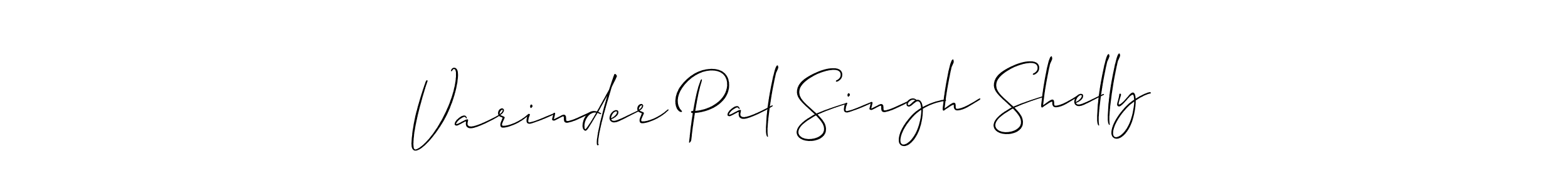 Also we have Varinder Pal Singh Shelly name is the best signature style. Create professional handwritten signature collection using Allison_Script autograph style. Varinder Pal Singh Shelly signature style 2 images and pictures png