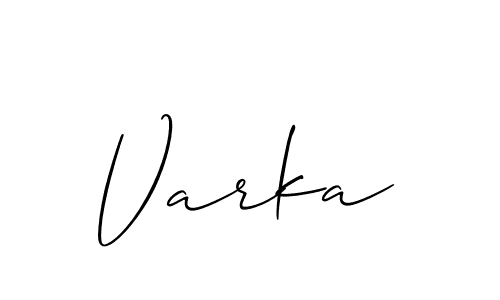 Also we have Varka name is the best signature style. Create professional handwritten signature collection using Allison_Script autograph style. Varka signature style 2 images and pictures png