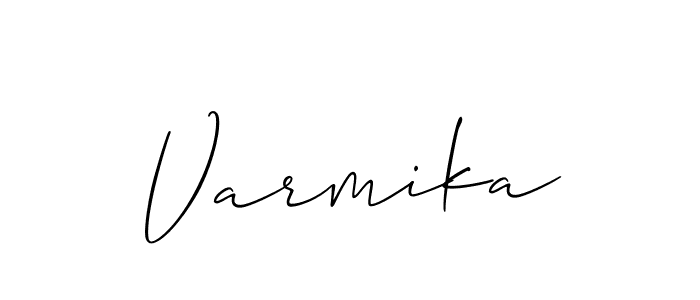 Best and Professional Signature Style for Varmika. Allison_Script Best Signature Style Collection. Varmika signature style 2 images and pictures png