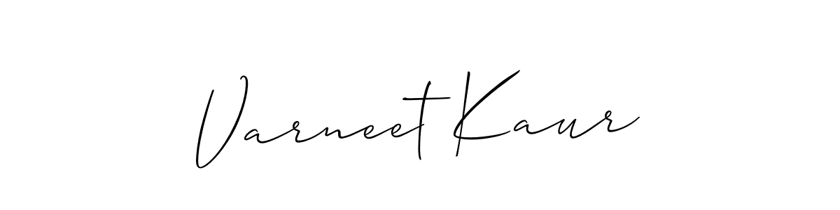 How to Draw Varneet Kaur signature style? Allison_Script is a latest design signature styles for name Varneet Kaur. Varneet Kaur signature style 2 images and pictures png