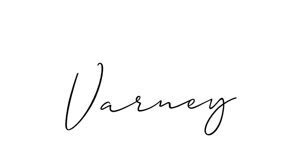 Best and Professional Signature Style for Varney. Allison_Script Best Signature Style Collection. Varney signature style 2 images and pictures png