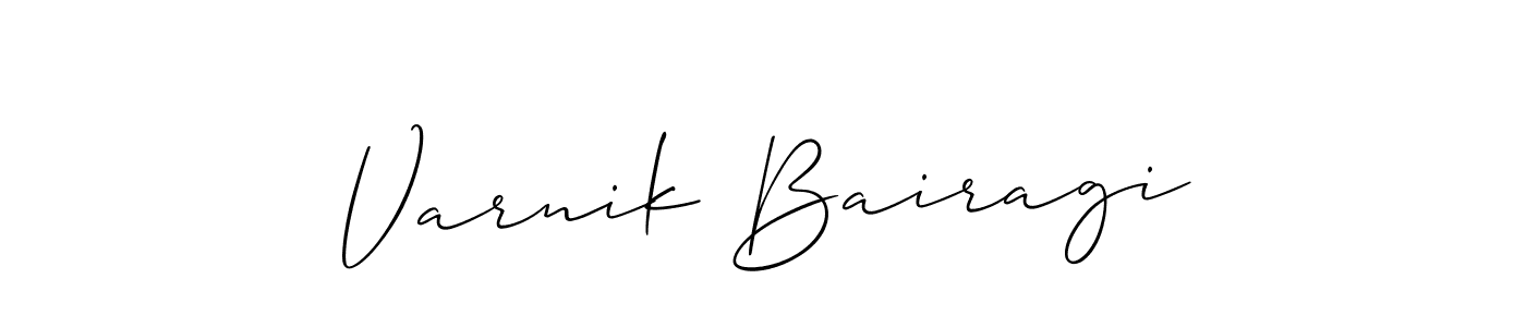 Here are the top 10 professional signature styles for the name Varnik Bairagi. These are the best autograph styles you can use for your name. Varnik Bairagi signature style 2 images and pictures png