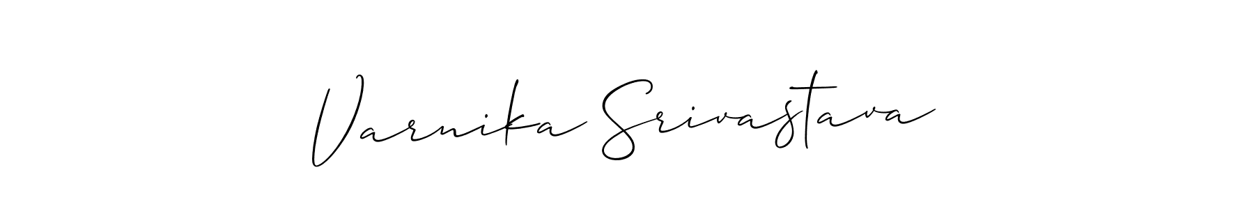 It looks lik you need a new signature style for name Varnika Srivastava. Design unique handwritten (Allison_Script) signature with our free signature maker in just a few clicks. Varnika Srivastava signature style 2 images and pictures png