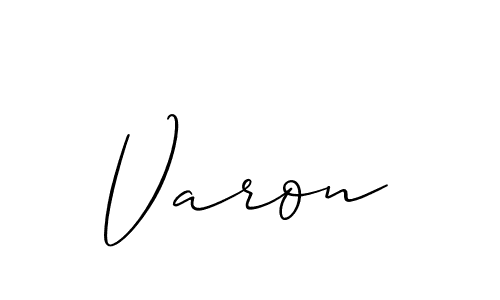 Make a beautiful signature design for name Varon. With this signature (Allison_Script) style, you can create a handwritten signature for free. Varon signature style 2 images and pictures png