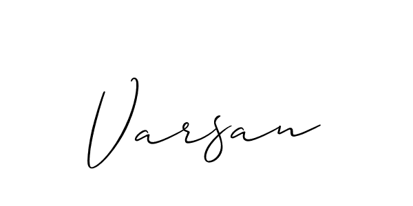 Once you've used our free online signature maker to create your best signature Allison_Script style, it's time to enjoy all of the benefits that Varsan name signing documents. Varsan signature style 2 images and pictures png