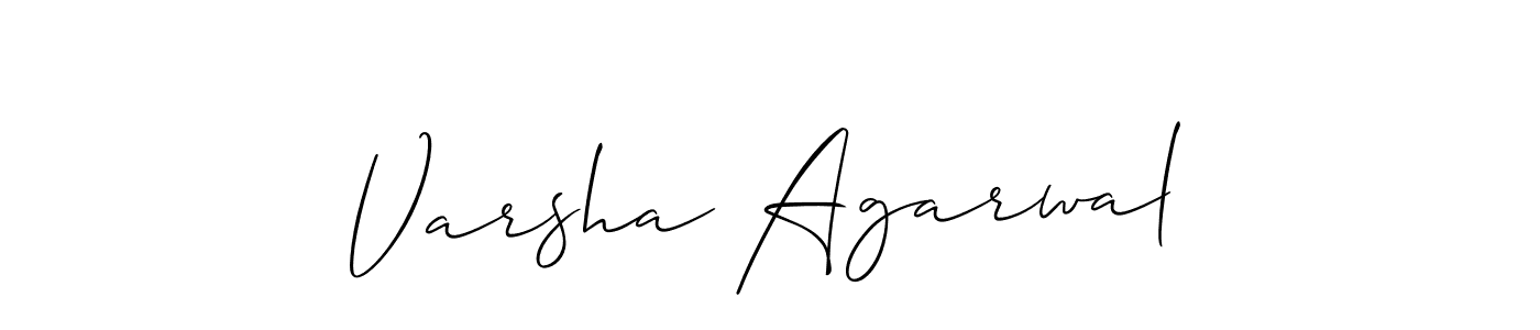 Also You can easily find your signature by using the search form. We will create Varsha Agarwal name handwritten signature images for you free of cost using Allison_Script sign style. Varsha Agarwal signature style 2 images and pictures png