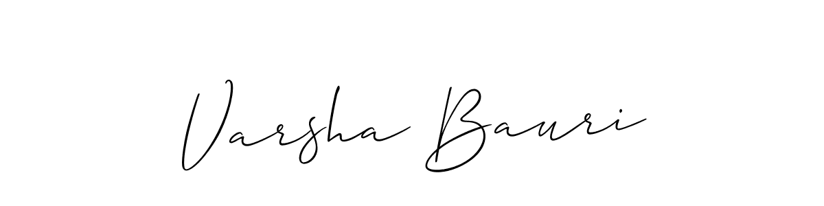 Similarly Allison_Script is the best handwritten signature design. Signature creator online .You can use it as an online autograph creator for name Varsha Bauri. Varsha Bauri signature style 2 images and pictures png