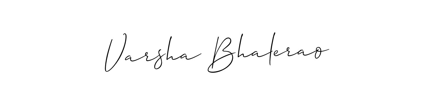 How to make Varsha Bhalerao signature? Allison_Script is a professional autograph style. Create handwritten signature for Varsha Bhalerao name. Varsha Bhalerao signature style 2 images and pictures png