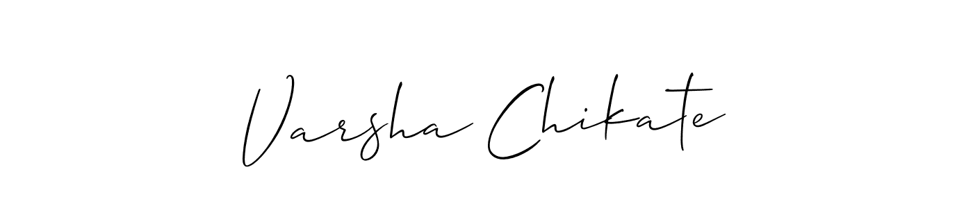 Also we have Varsha Chikate name is the best signature style. Create professional handwritten signature collection using Allison_Script autograph style. Varsha Chikate signature style 2 images and pictures png