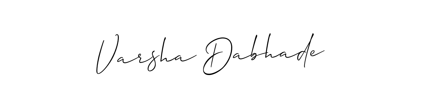 Once you've used our free online signature maker to create your best signature Allison_Script style, it's time to enjoy all of the benefits that Varsha Dabhade name signing documents. Varsha Dabhade signature style 2 images and pictures png