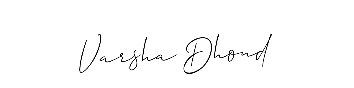 This is the best signature style for the Varsha Dhond name. Also you like these signature font (Allison_Script). Mix name signature. Varsha Dhond signature style 2 images and pictures png