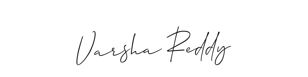 Design your own signature with our free online signature maker. With this signature software, you can create a handwritten (Allison_Script) signature for name Varsha Reddy. Varsha Reddy signature style 2 images and pictures png
