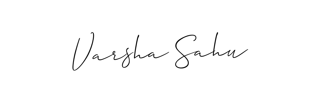 Also You can easily find your signature by using the search form. We will create Varsha Sahu name handwritten signature images for you free of cost using Allison_Script sign style. Varsha Sahu signature style 2 images and pictures png