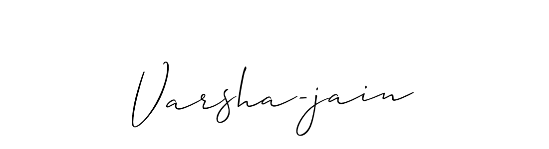 Make a beautiful signature design for name Varsha-jain. Use this online signature maker to create a handwritten signature for free. Varsha-jain signature style 2 images and pictures png