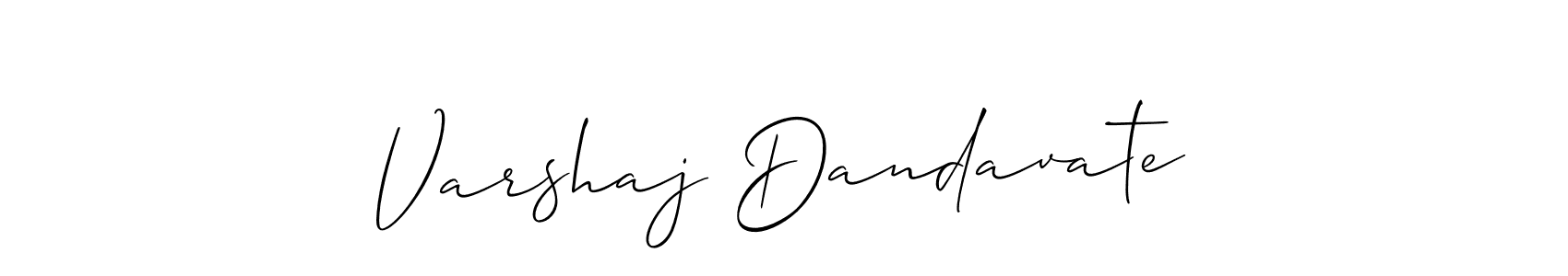 Make a beautiful signature design for name Varshaj Dandavate. Use this online signature maker to create a handwritten signature for free. Varshaj Dandavate signature style 2 images and pictures png