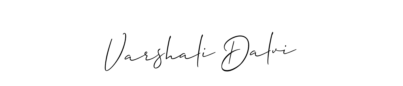 Similarly Allison_Script is the best handwritten signature design. Signature creator online .You can use it as an online autograph creator for name Varshali Dalvi. Varshali Dalvi signature style 2 images and pictures png