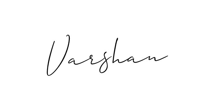 The best way (Allison_Script) to make a short signature is to pick only two or three words in your name. The name Varshan include a total of six letters. For converting this name. Varshan signature style 2 images and pictures png