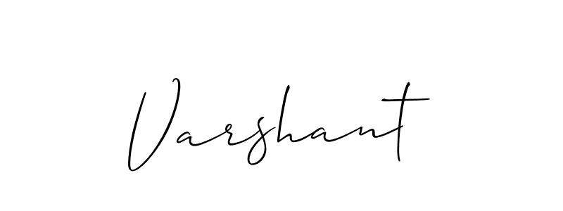 Create a beautiful signature design for name Varshant. With this signature (Allison_Script) fonts, you can make a handwritten signature for free. Varshant signature style 2 images and pictures png